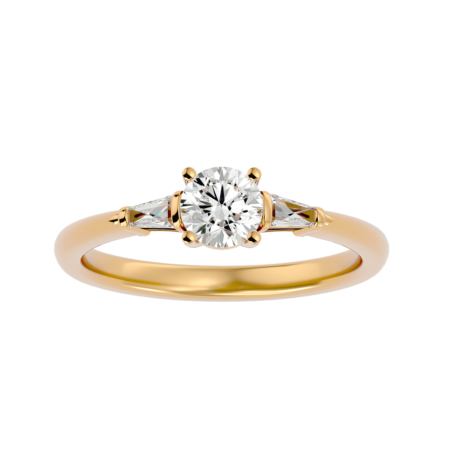 Kaitlyn Diamond Three Stone Ring