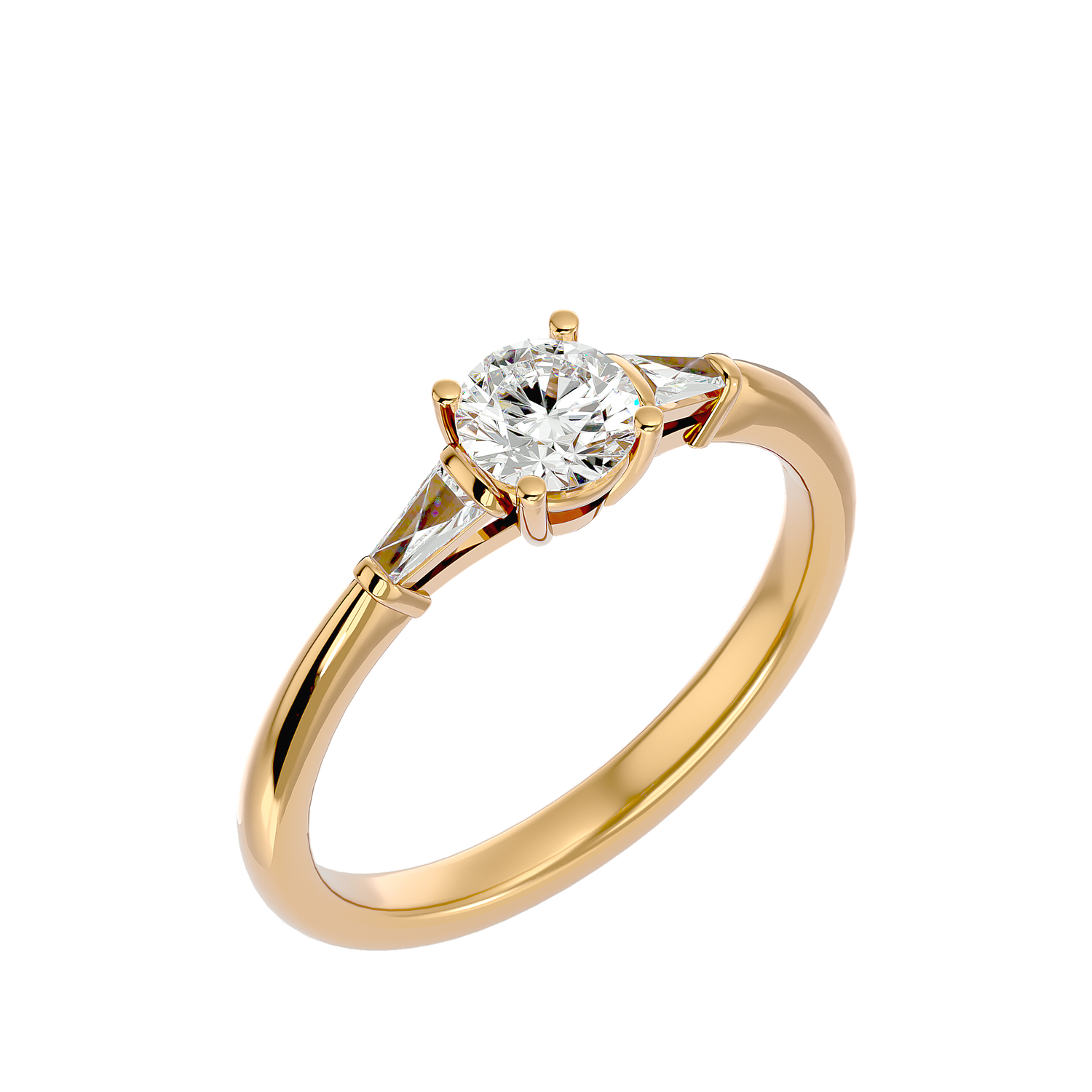 Kaitlyn Diamond Three Stone Ring
