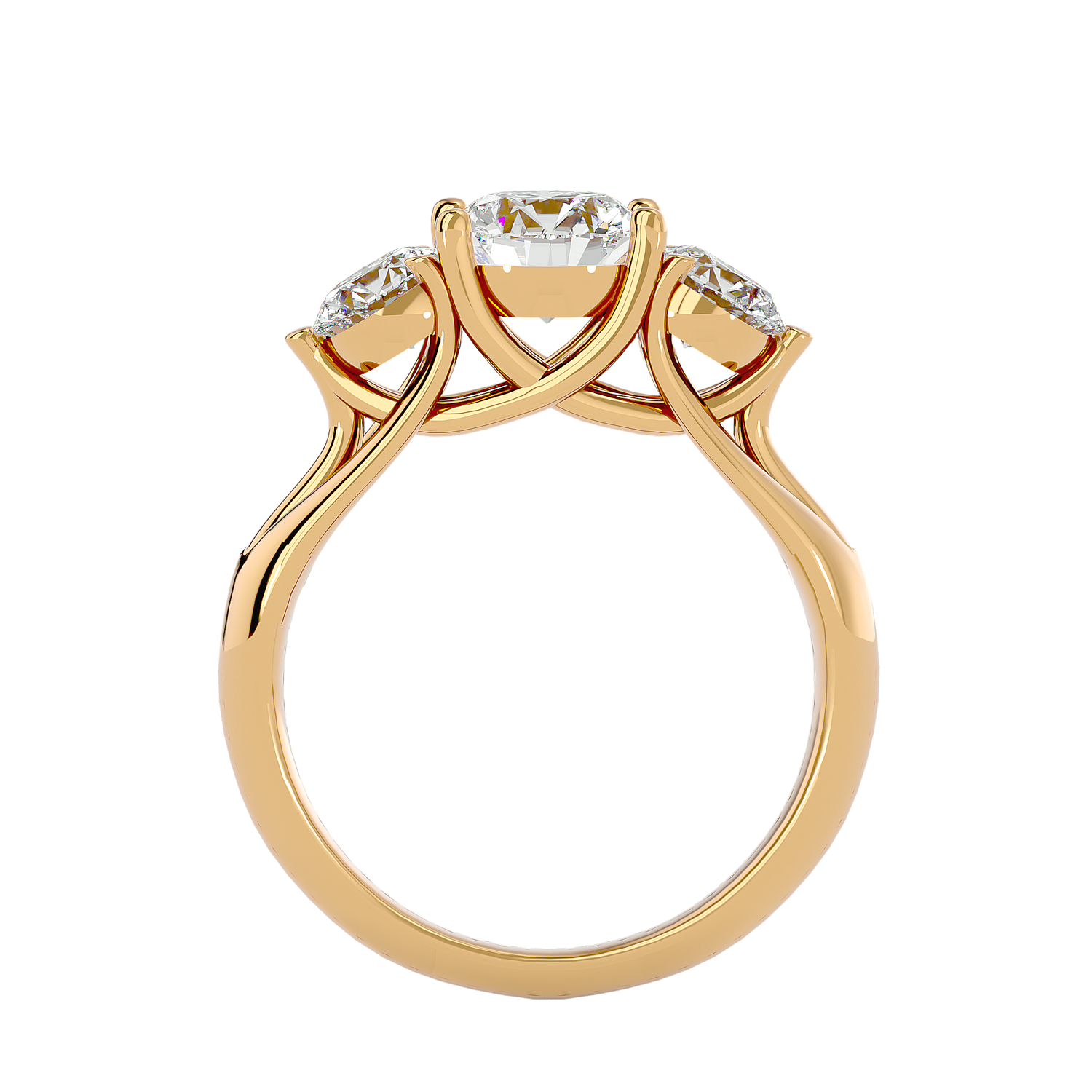 Nadia Diamond Three Stone Ring
