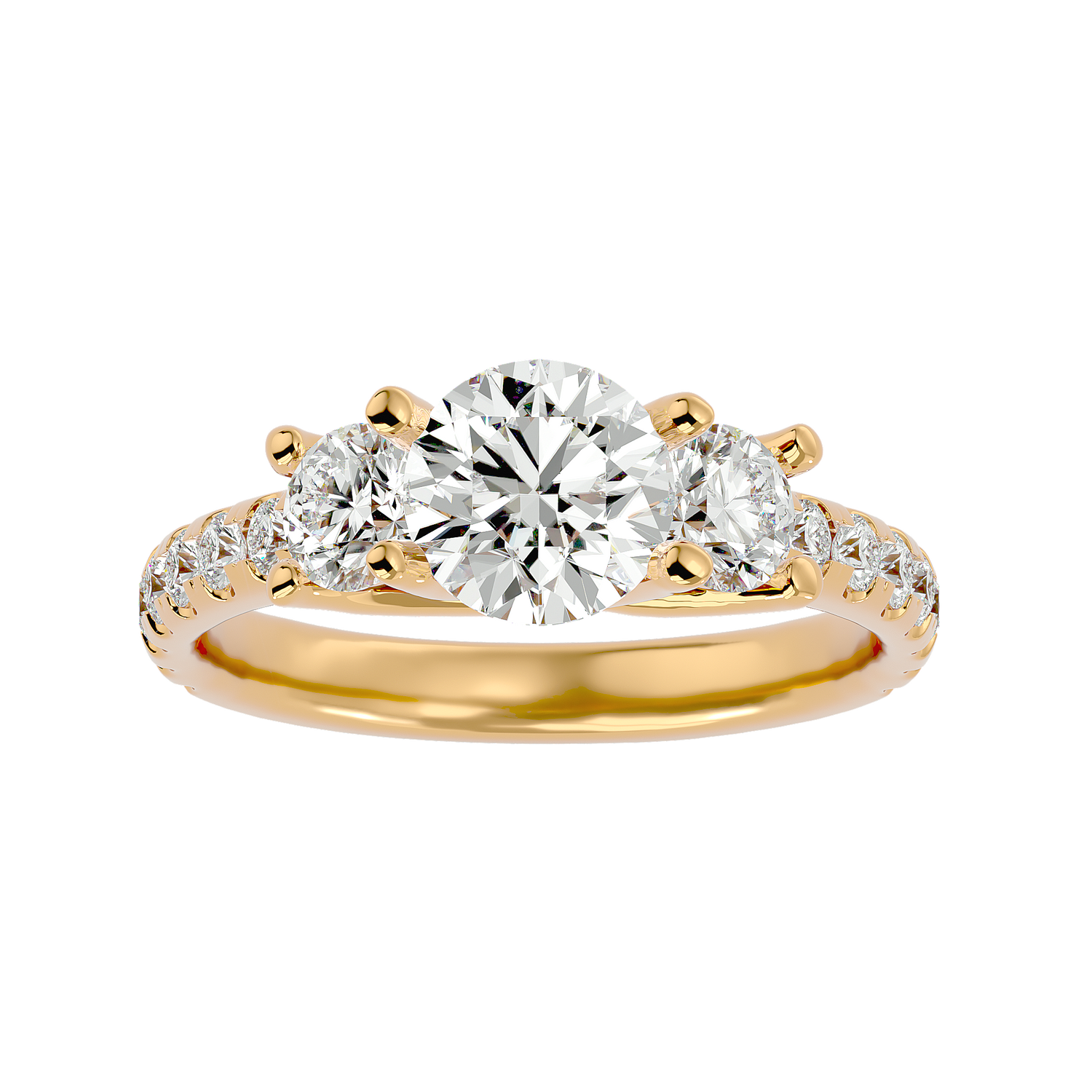Dylan Diamond Three Stone Ring