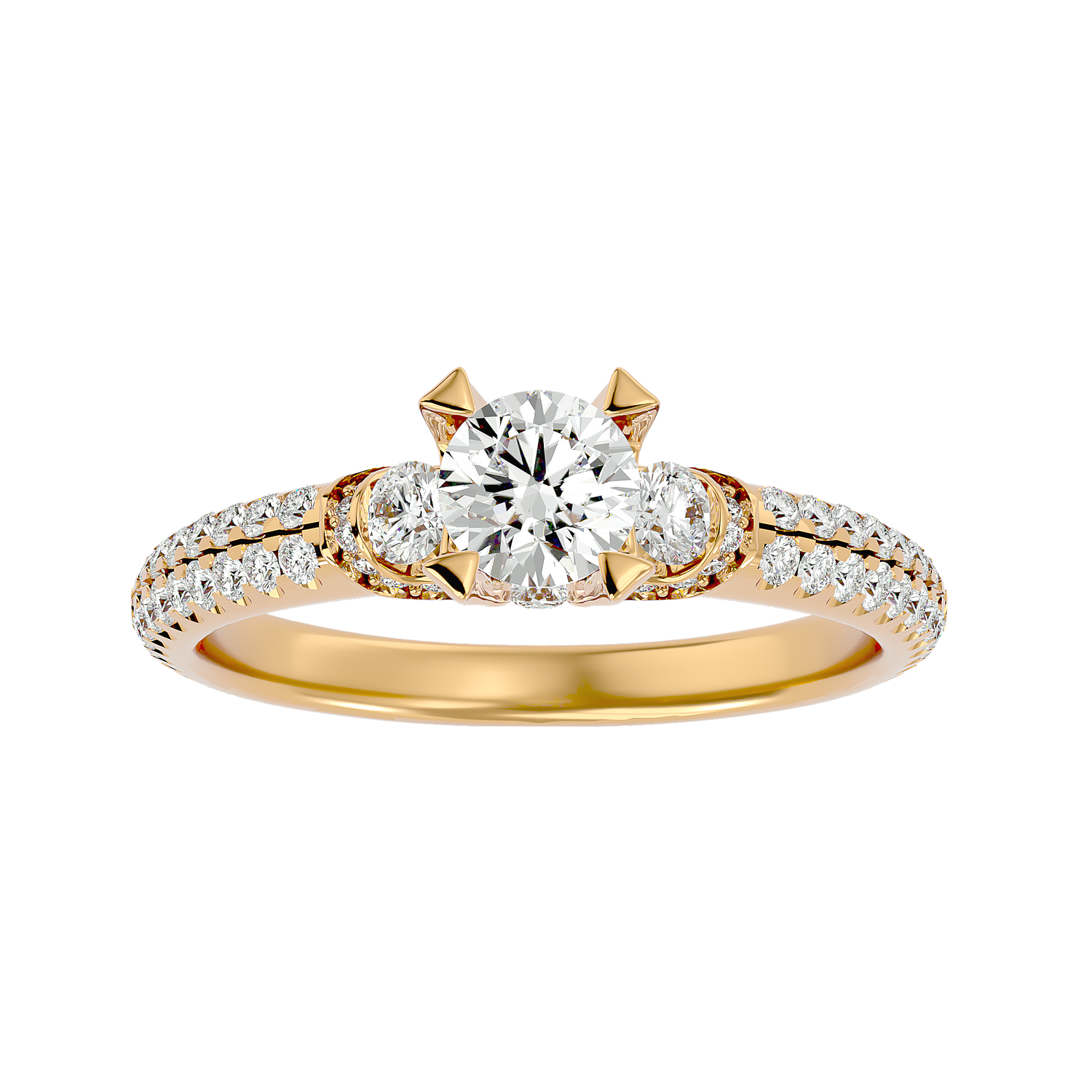 Kailani Diamond Three Stone Ring