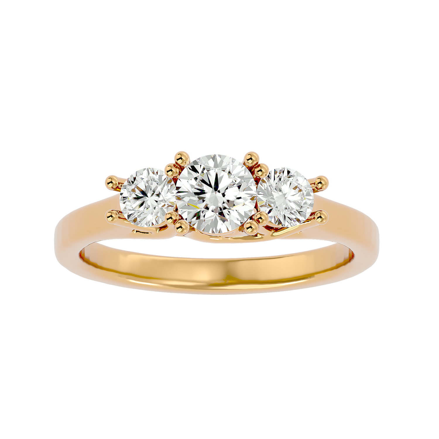 Alicia Diamond Three Stone Ring