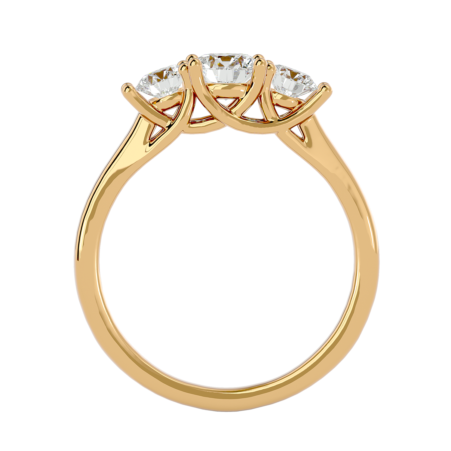 Alicia Diamond Three Stone Ring