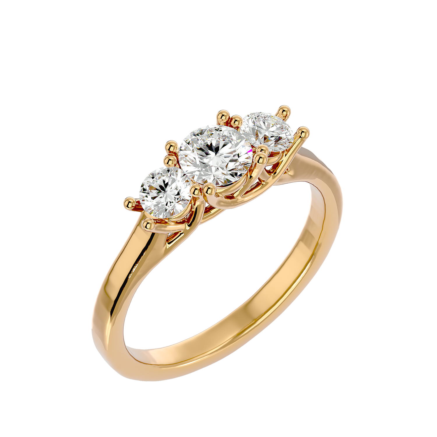 Alicia Diamond Three Stone Ring