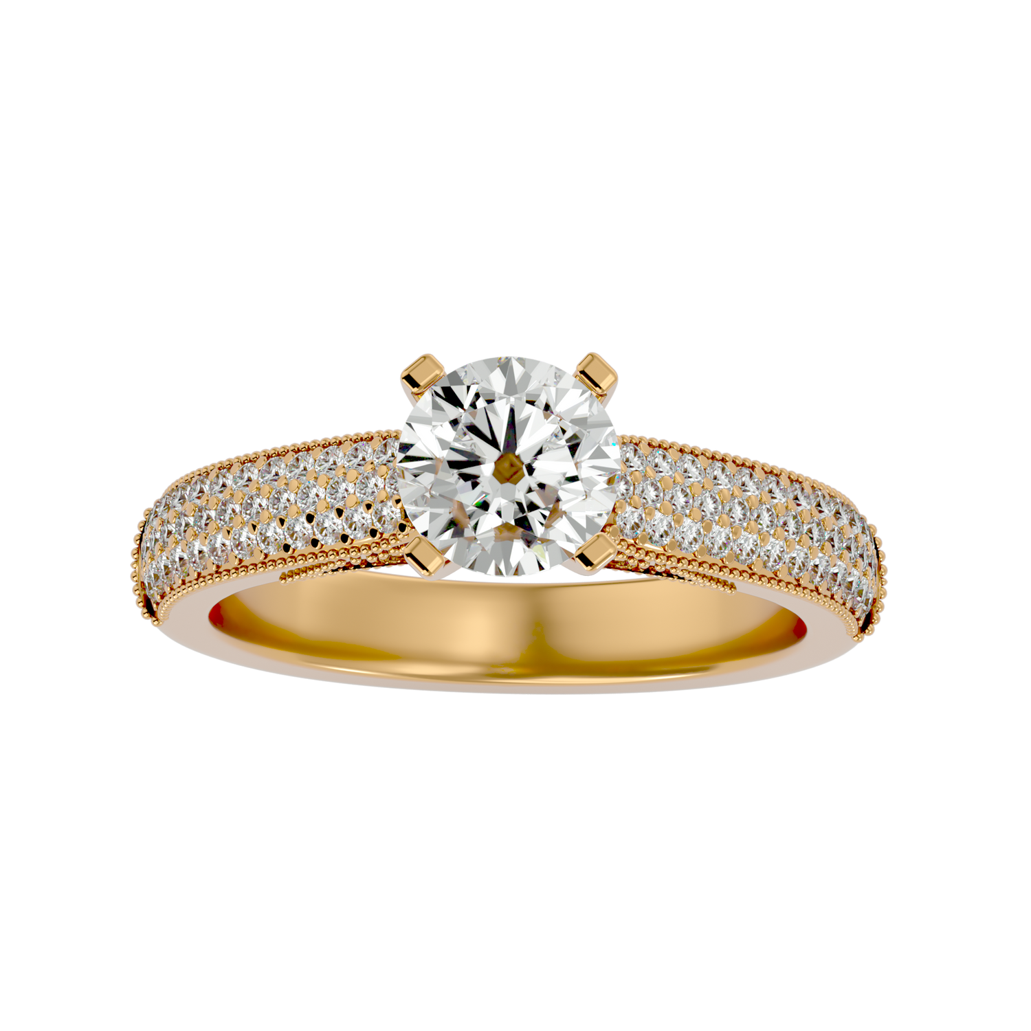 Angel Diamond Solitaire Ring