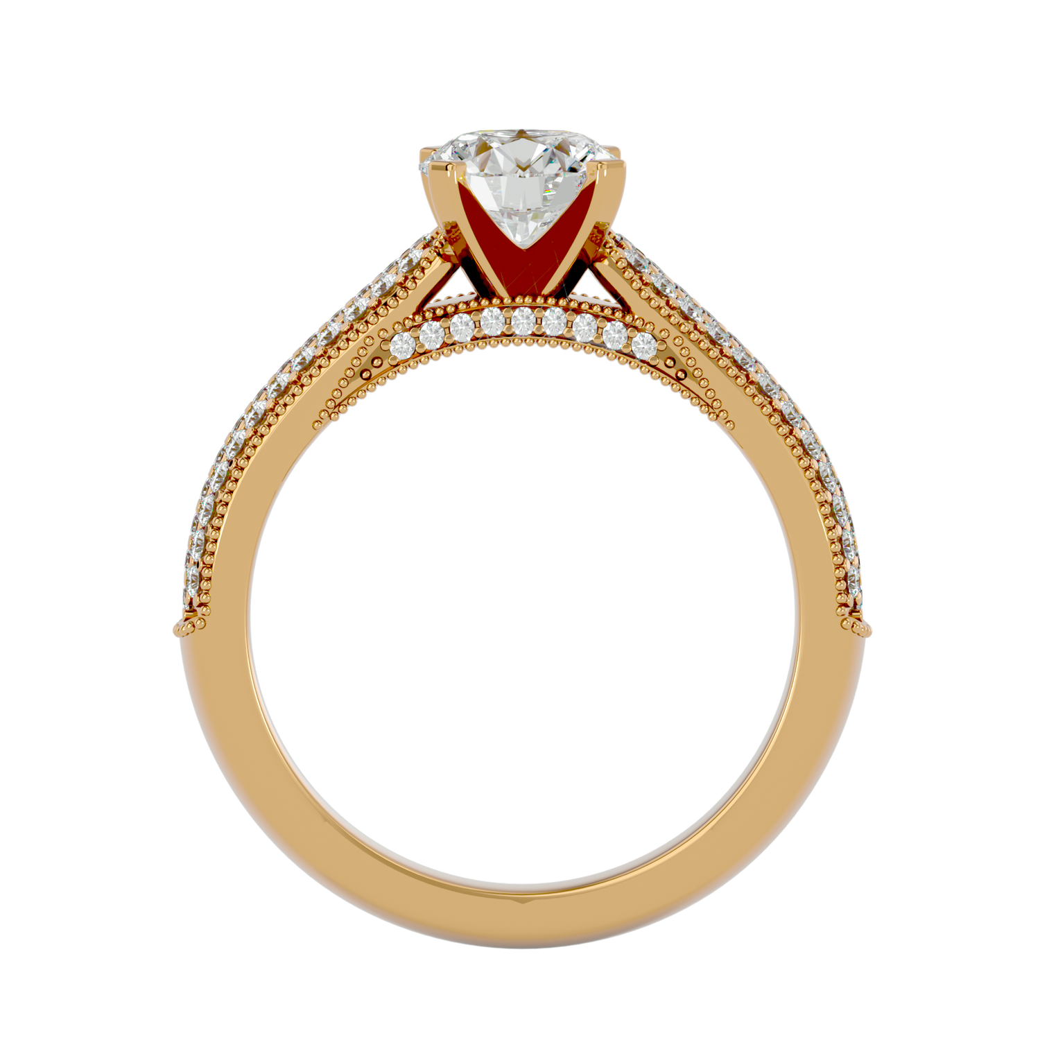 Angel Diamond Solitaire Ring