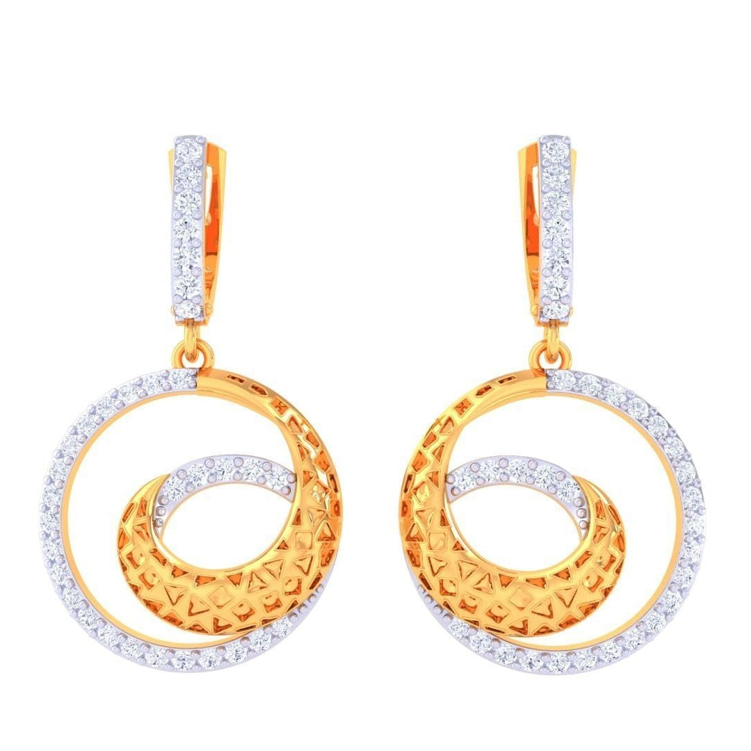 Alpha Diamond Earring